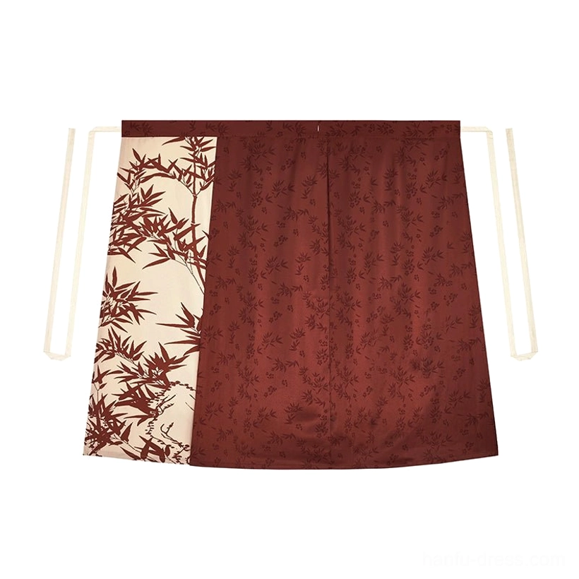 Evening Magpie Song-style Hanfu product image featuring the printed wrap skirt and traditional Chinese layered silhouette