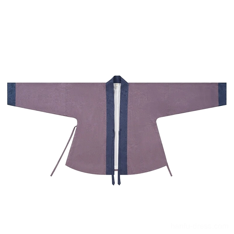 Song Dynasty winter fox fur silk Hanfu mamianqun set silk cross-collar top product detail view